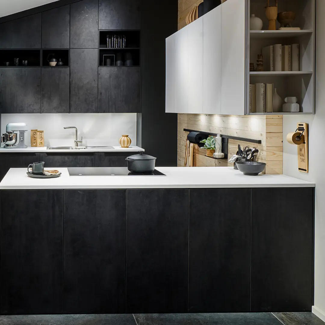 inspiration cuisine noire moderne