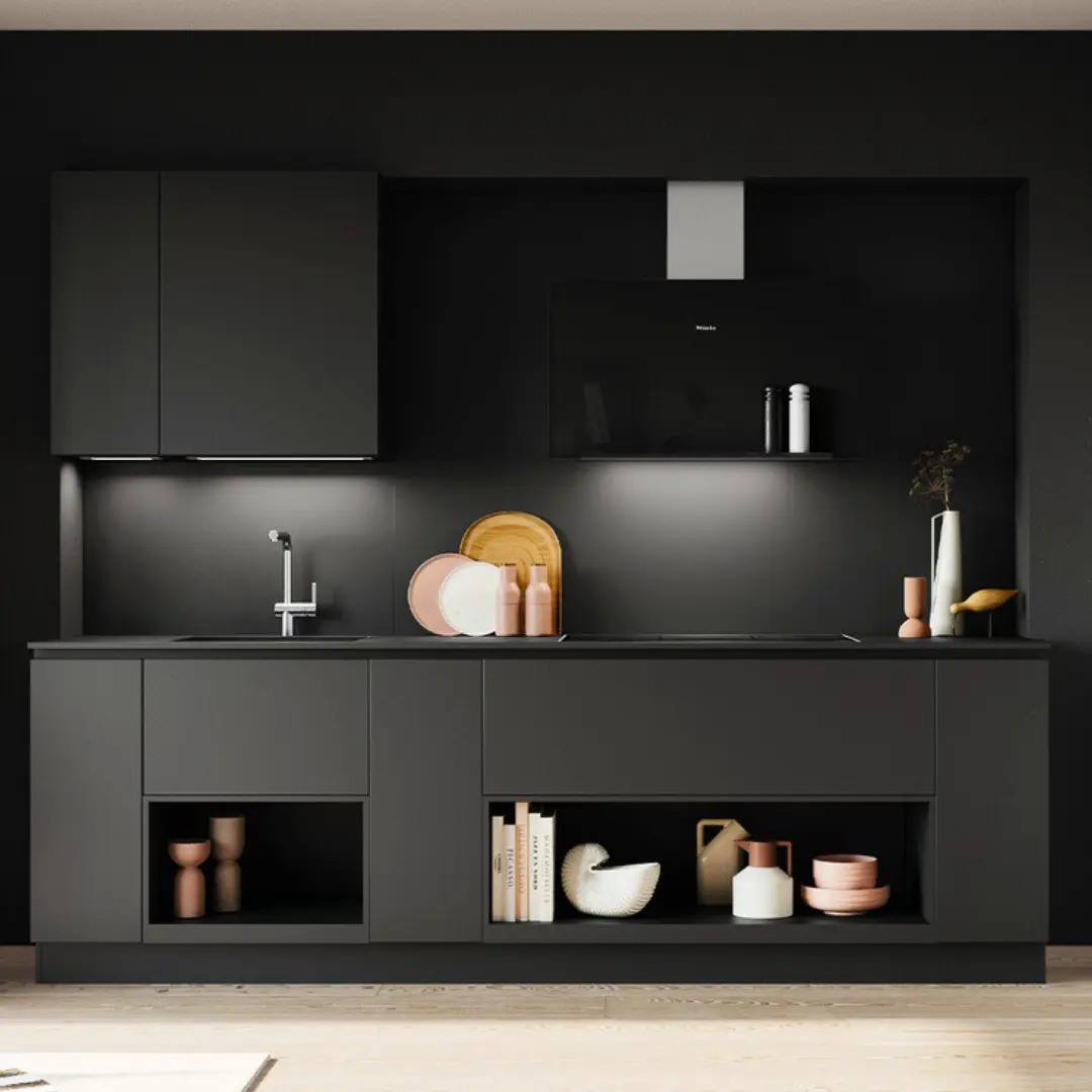 inspiration cuisine noire moderne